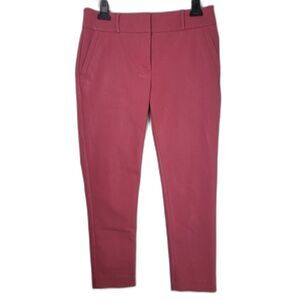 Loft Red Marisa Skinny Trouser Ankle Pants